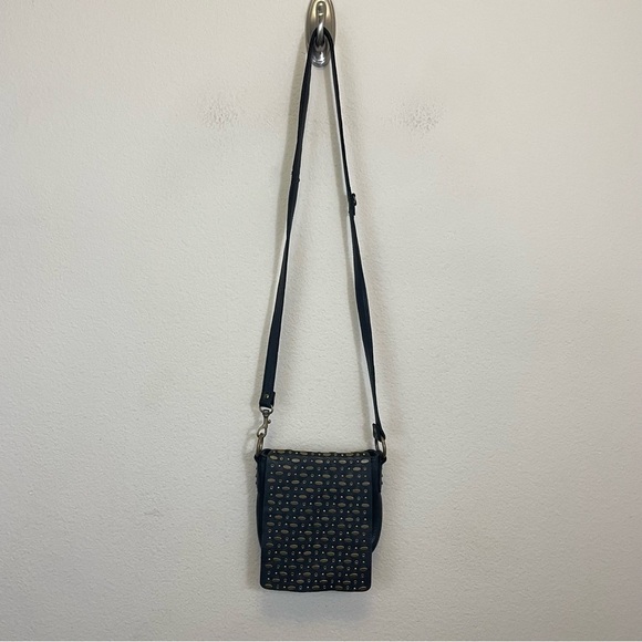 Revel Leather Studded Mini Crossbody Bag Convertible Strap - Picture 11 of 14